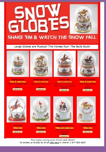 orseSnowGlobes