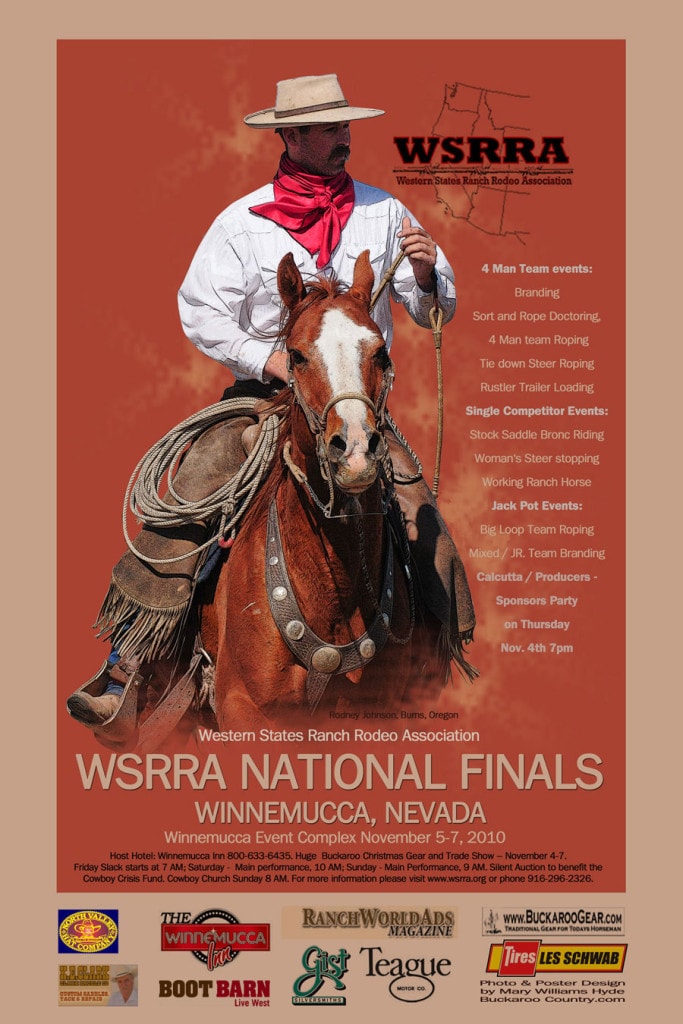 WSRRA National Finals poster — design by Mary Williams Hyde